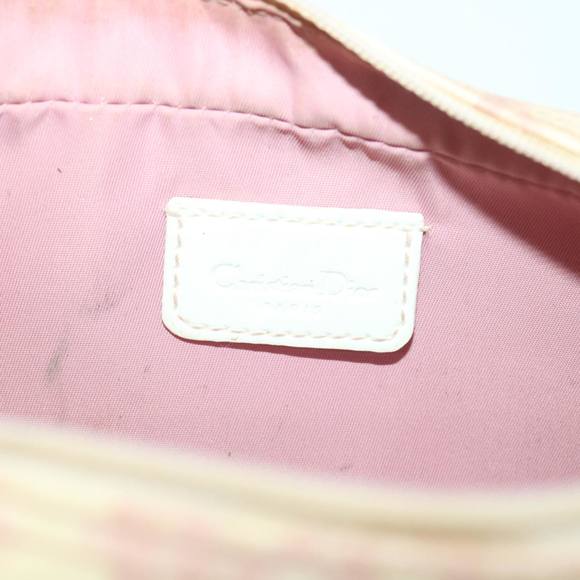 Christian Dior Trotter Canvas Pouch Pink Auth 36609 - Picture 10 of 16